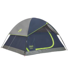 Coleman Sundome; 4-Person Camping Tent - Navy Blue & Grey