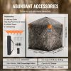 VEVOR Hunting Blind, 288° See Through Ground Blind, 6-7 Person Pop Up Deer Blind for Hunting with Carrying Bag, Portable Resilient Hunting Tent