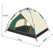 Camping dome tent is suitable for 2~3 people, waterproof, spacious, portable backpack tent, suitable for outdoor camping, hiking
