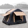 Foldable 2-3 People Amphibious Inflatable Car Roof Top Tent for camping Outdoor Glamping Camping Tent for SUV, Truck Without Ladder, Two-tone Style