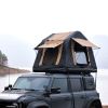 Foldable 2-3 People Amphibious Inflatable Car Roof Top Tent for camping Outdoor Glamping Camping Tent for SUV, Truck Without Ladder, Two-tone Style