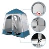 90x90x48" Portable Outdoor Pop-Up Camping Shower Tent Enclosure, Shower Shelter, Changing Room, Dressing Tent, 2 Rooms, Instant Tent Blue/White RT