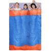 3 People Sleeping Bag for Adult Kids Lightweight Water-Resistant Camping Cotton Liner Cold Warm Weather Indoor Outdoor Use 3 Season with Sack for Spri