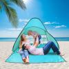 Pop Up Beach Tent Sunshade Shelter Anti-UV Automatic Waterproof Tent Canopy for 2/3 Man w/ Net Window Storage Bag
