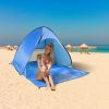 Pop Up Beach Tent Sunshade Shelter Anti-UV Automatic Waterproof Tent Canopy for 2/3 Man w/ Net Window Storage Bag