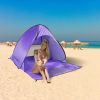 Pop Up Beach Tent Sunshade Shelter Anti-UV Automatic Waterproof Tent Canopy for 2/3 Man w/ Net Window Storage Bag