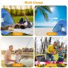 Pop Up Beach Tent Sunshade Shelter Anti-UV Automatic Waterproof Tent Canopy for 2/3 Man w/ Net Window Storage Bag