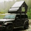 Trustmade Triangle Aluminum Black Hard Shell Grey Rooftop Tent with Roof Rack Scout Plus Series