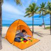 Pop Up Beach Tent Sunshade Shelter Anti-UV Automatic Waterproof Tent Canopy for 2/3 Man w/ Net Window Storage Bag