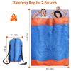 3 People Sleeping Bag for Adult Kids Lightweight Water-Resistant Camping Cotton Liner Cold Warm Weather Indoor Outdoor Use 3 Season with Sack for Spri