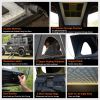 Explorer Rooftop Tent Hardshell with Luggage Racks & Replaceable Netting Rain Curtains, Truck Bed Tent for Camping