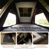 Explorer Rooftop Tent Hardshell with Luggage Racks & Replaceable Netting Rain Curtains, Truck Bed Tent for Camping