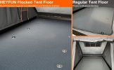 Explorer Rooftop Tent Hardshell with Luggage Racks & Replaceable Netting Rain Curtains, Truck Bed Tent for Camping