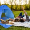 Pop Up Beach Tent Sunshade Shelter Anti-UV Automatic Waterproof Tent Canopy for 2/3 Man w/ Net Window Storage Bag