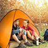 Pop Up Beach Tent Sunshade Shelter Anti-UV Automatic Waterproof Tent Canopy for 2/3 Man w/ Net Window Storage Bag