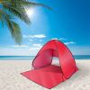 Pop Up Beach Tent Sunshade Shelter Anti-UV Automatic Waterproof Tent Canopy for 2/3 Man w/ Net Window Storage Bag