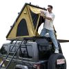 Explorer Rooftop Tent Hardshell with Luggage Racks & Replaceable Netting Rain Curtains, Truck Bed Tent for Camping