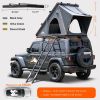 Explorer Rooftop Tent Hardshell with Luggage Racks & Replaceable Netting Rain Curtains, Truck Bed Tent for Camping