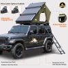 Explorer Rooftop Tent Hardshell with Luggage Racks & Replaceable Netting Rain Curtains, Truck Bed Tent for Camping