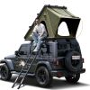 Explorer Rooftop Tent Hardshell with Luggage Racks & Replaceable Netting Rain Curtains, Truck Bed Tent for Camping