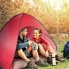 Pop Up Beach Tent Sunshade Shelter Anti-UV Automatic Waterproof Tent Canopy for 2/3 Man w/ Net Window Storage Bag