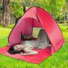 Pop Up Beach Tent Sunshade Shelter Anti-UV Automatic Waterproof Tent Canopy for 2/3 Man w/ Net Window Storage Bag
