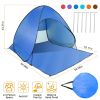 Pop Up Beach Tent Sunshade Shelter Anti-UV Automatic Waterproof Tent Canopy for 2/3 Man w/ Net Window Storage Bag