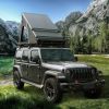 Trustmade Triangle Aluminum Black Hard Shell Grey Rooftop Tent with Roof Rack Scout Plus Series